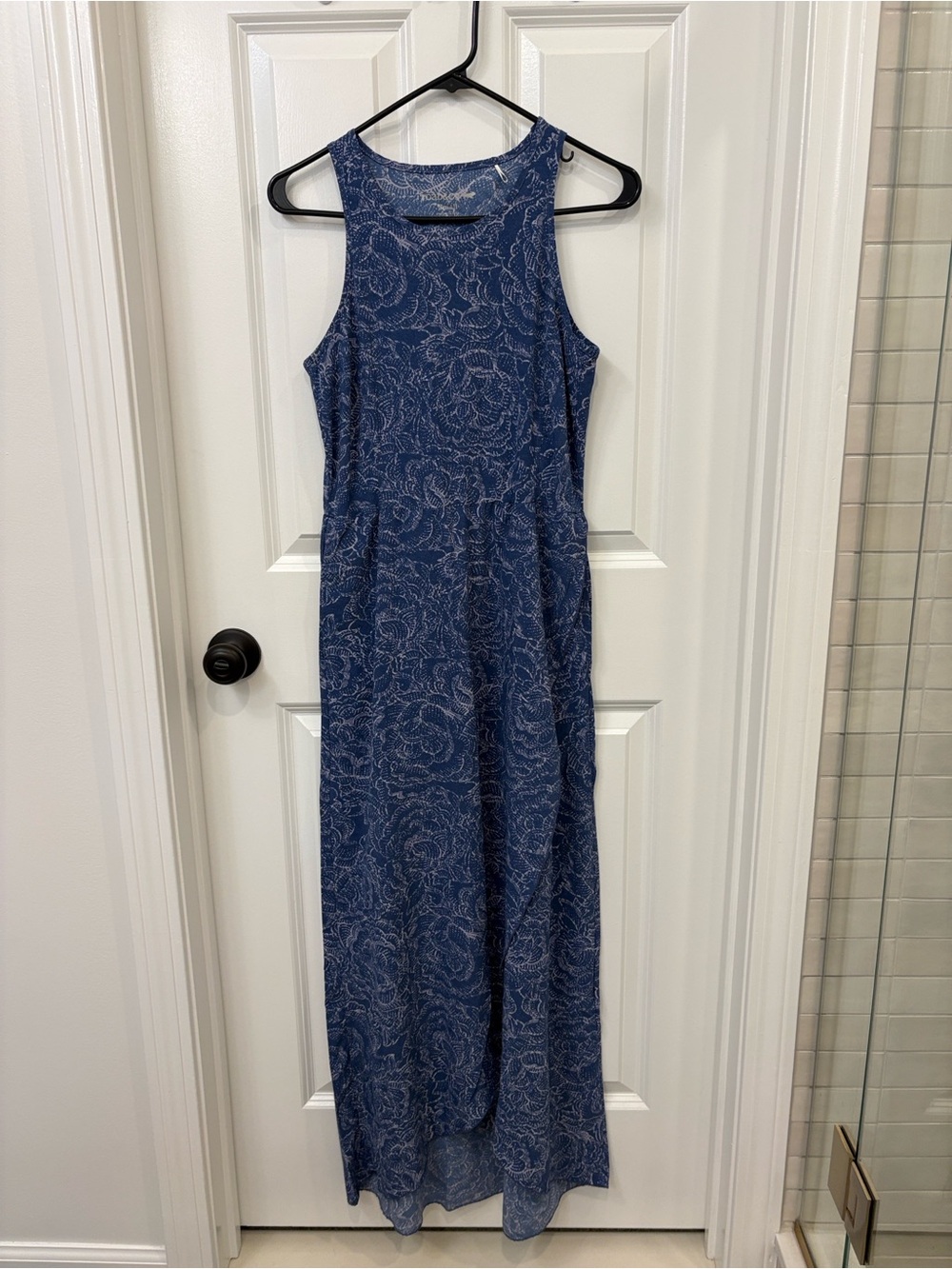Toad & Co. Blue Floral Lightweight Dress with Pockets